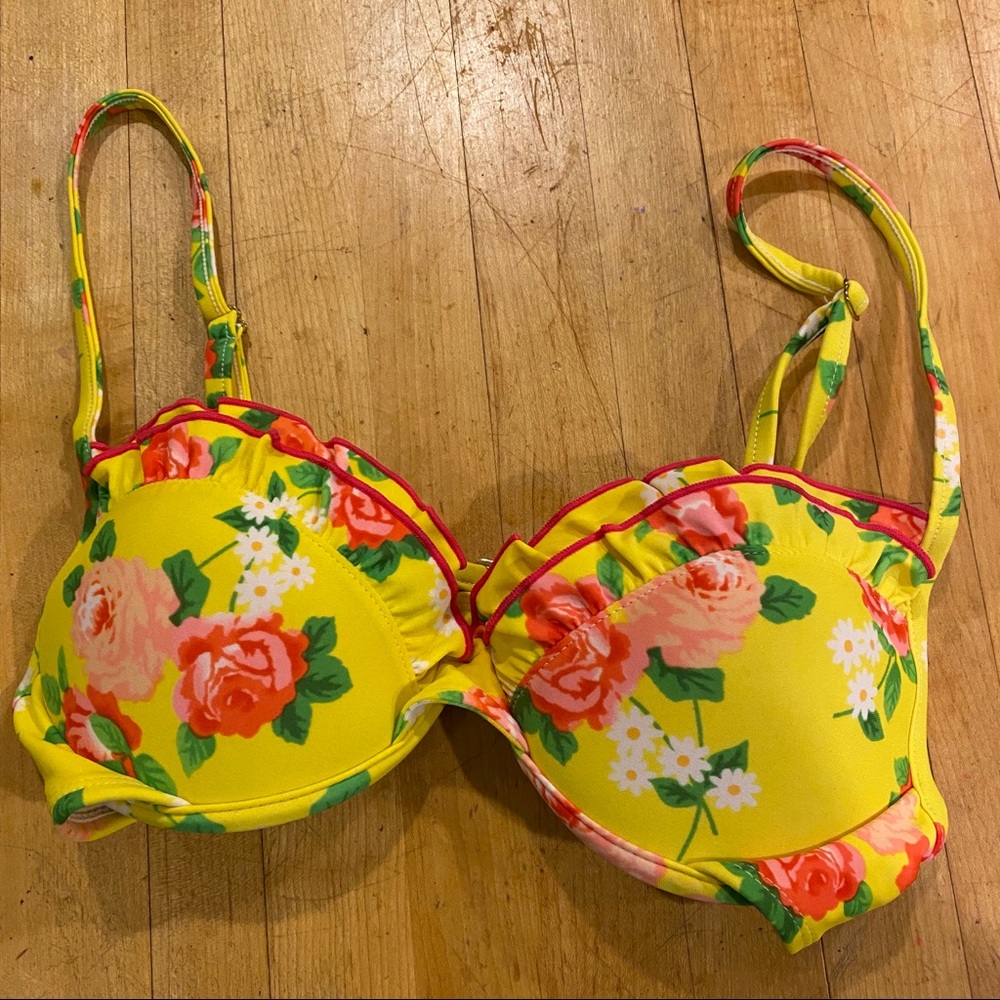 Floral Push Up Bikini Top